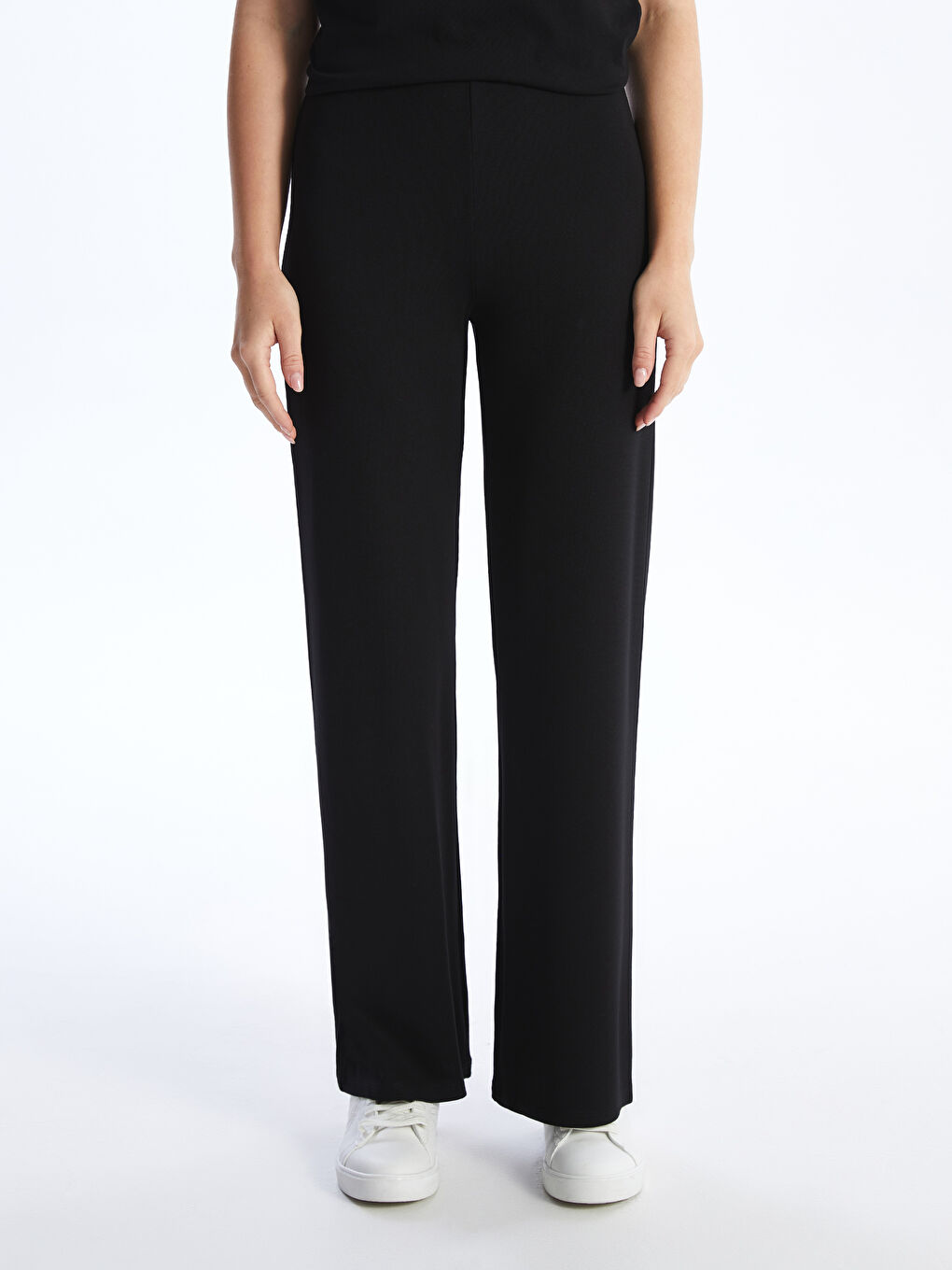 LCWAIKIKI Basic Elasticated Waist Plain Wide Leg Women's Sweatpants -S48276Z8-CVL
