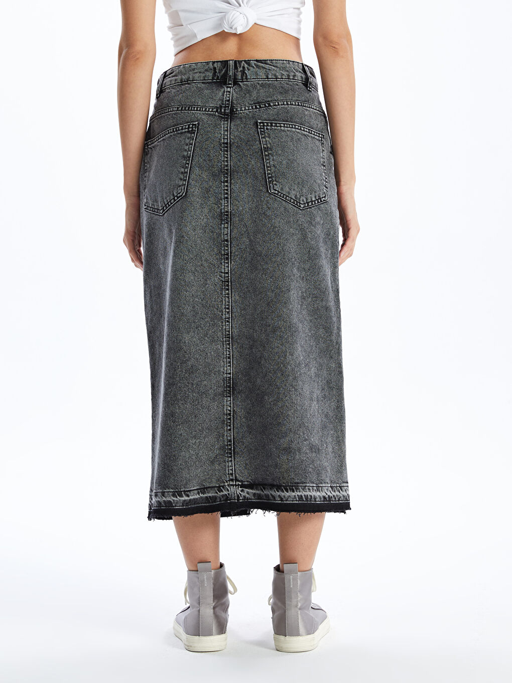 Slim Fit Women Jean Skirt -S48288Z8-SUV