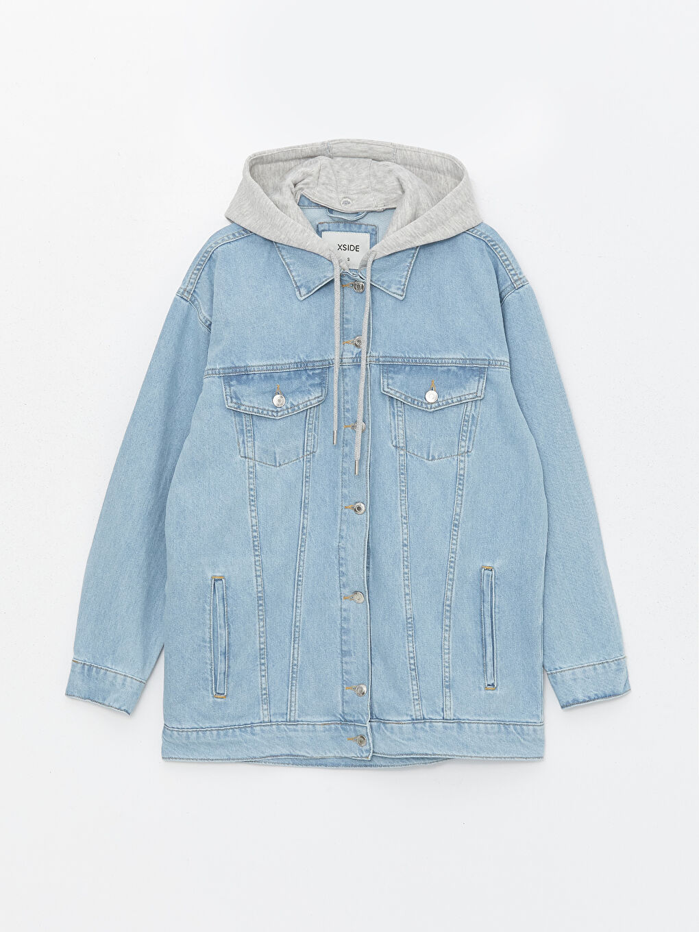 Hooded Oversize Women's Denim Jacket -S48290Z8-SX1
