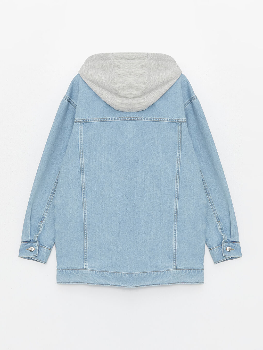 Hooded Oversize Women's Denim Jacket -S48290Z8-SX1