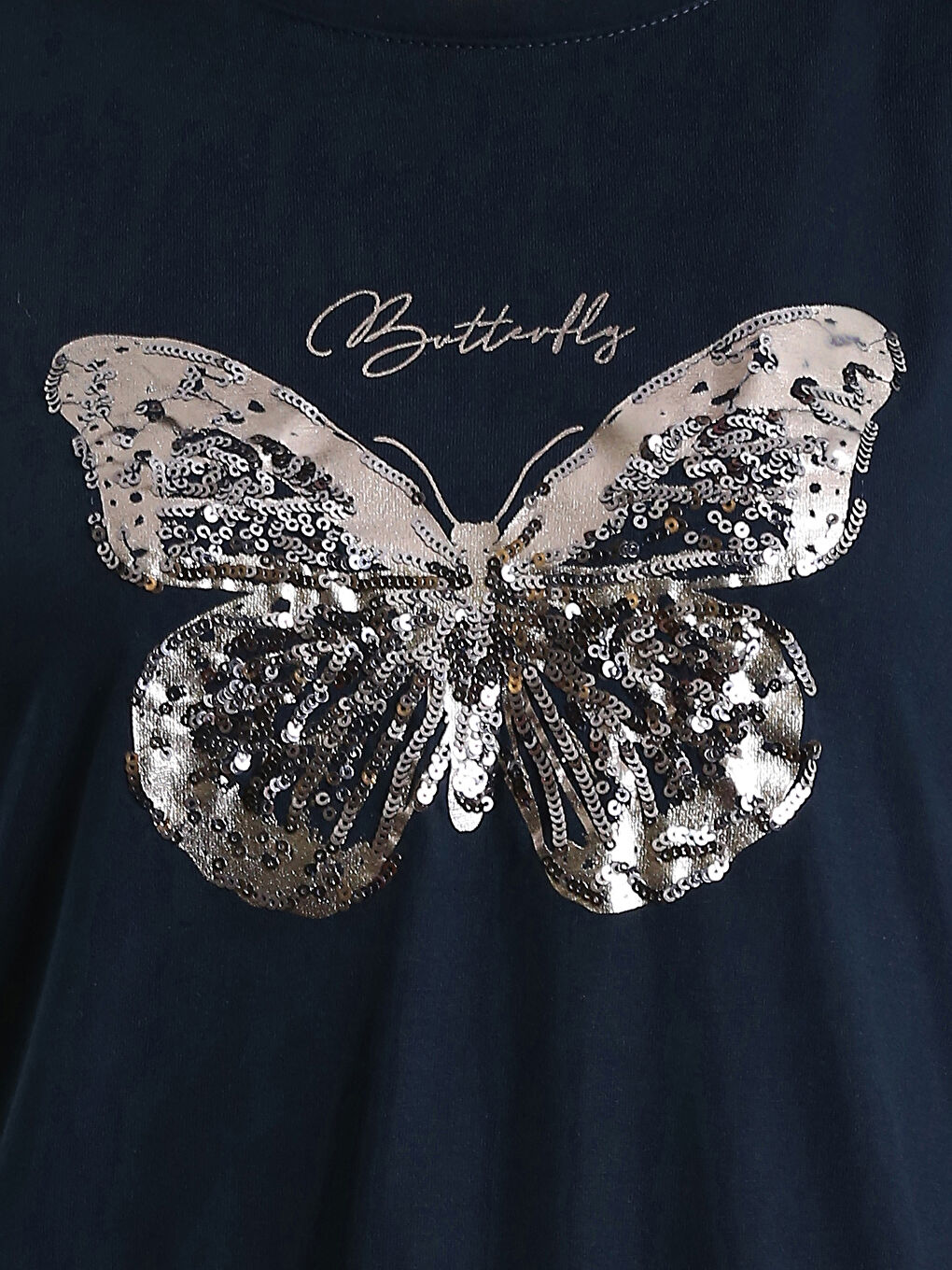 Crew Neck Printed Short Sleeve Women's T-Shirt-4