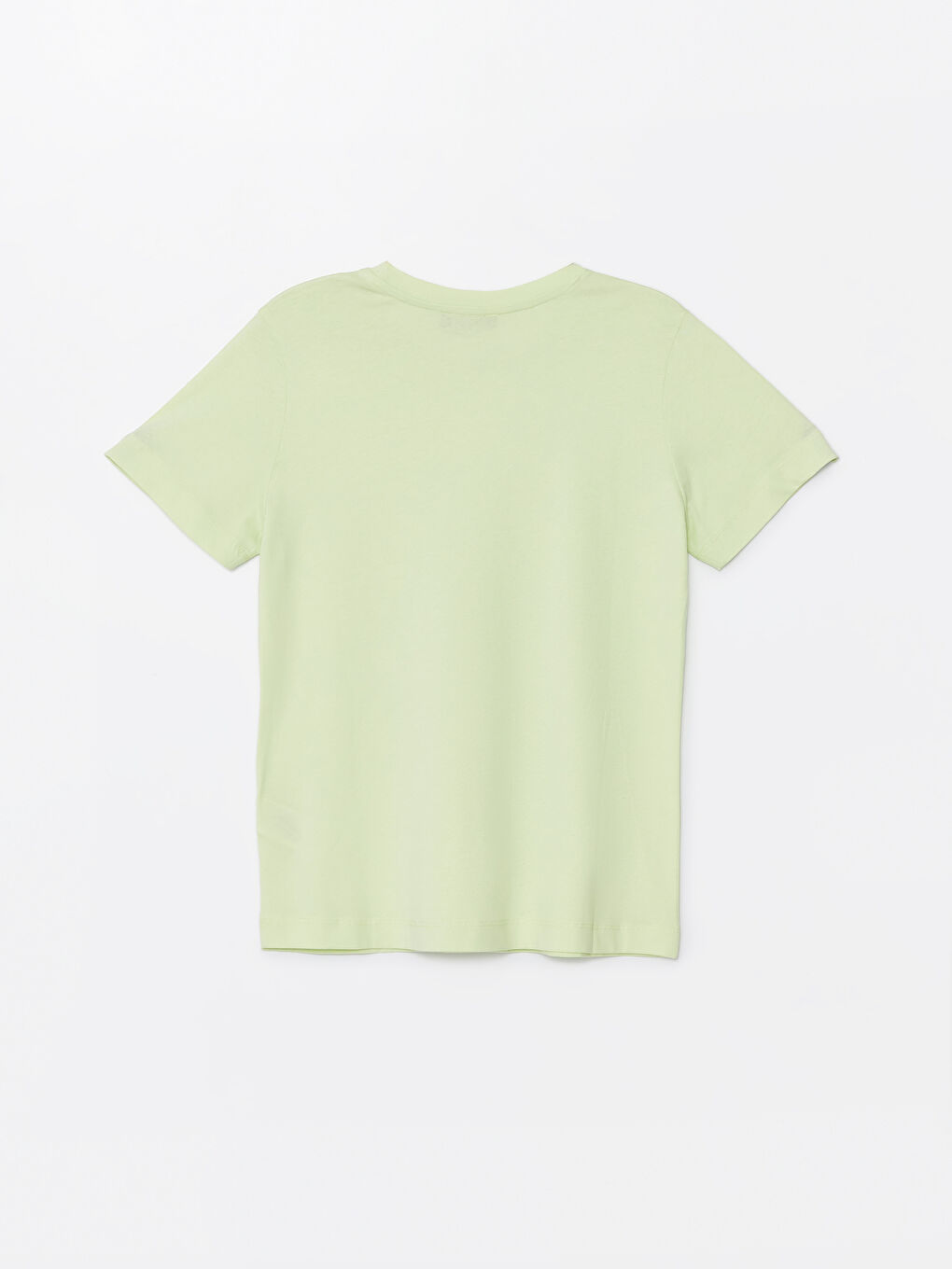 Crew Neck Plain Short Sleeve Women's T-Shirt-5