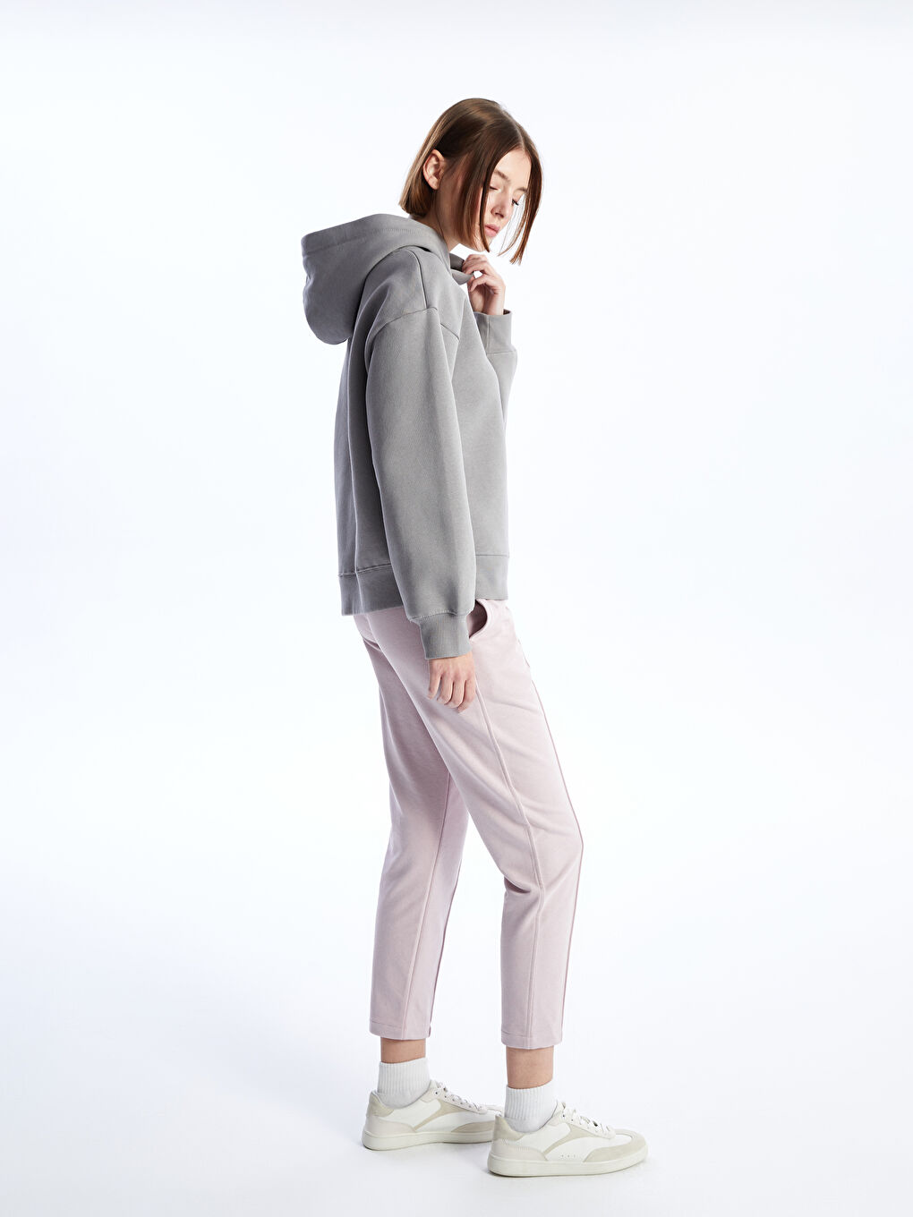 Women's Elastic Waist Regular Sweatpants -S48345Z8-FJV