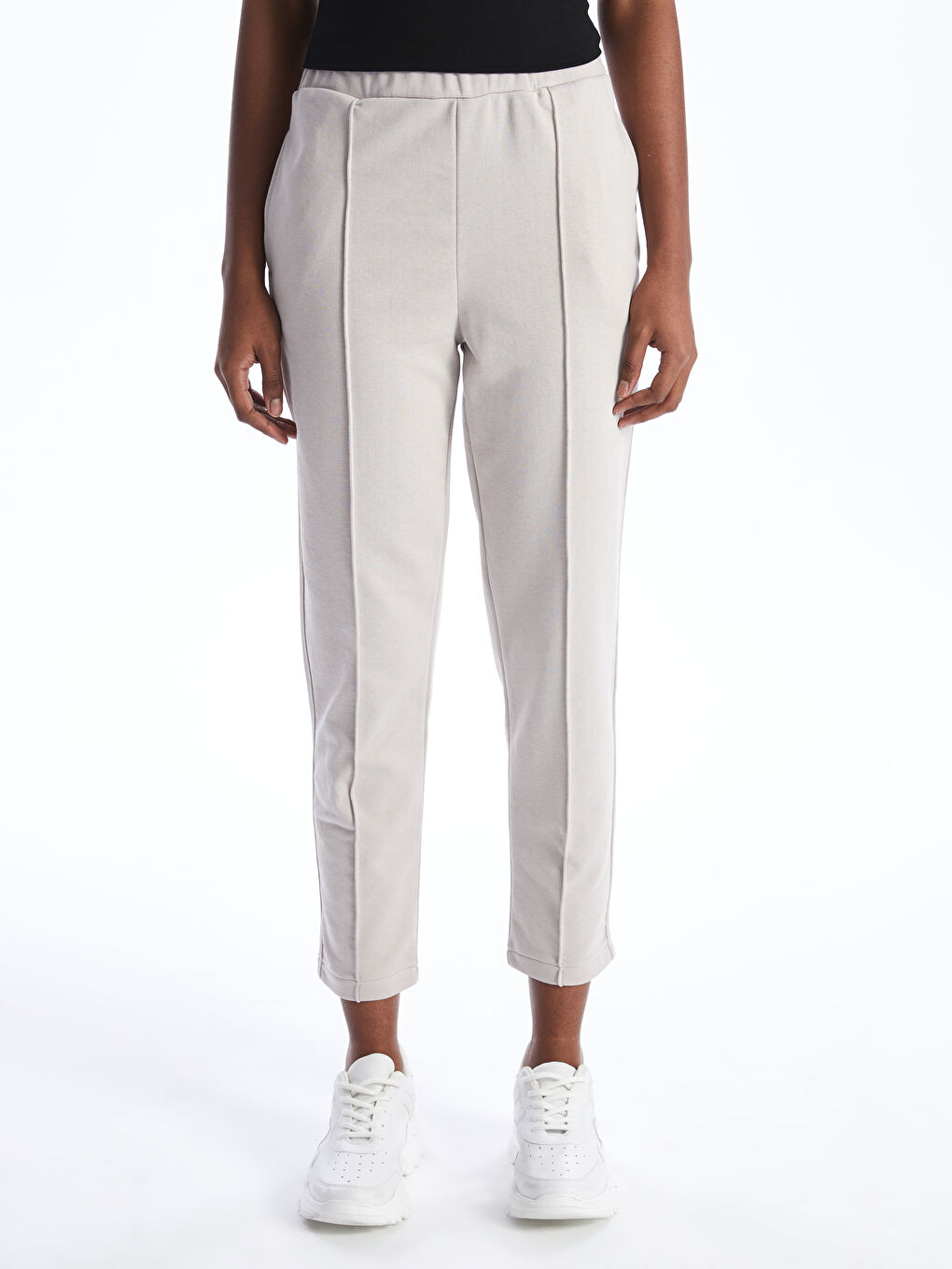 Women's Elastic Waist Regular Sweatpants -S48345Z8-QYF