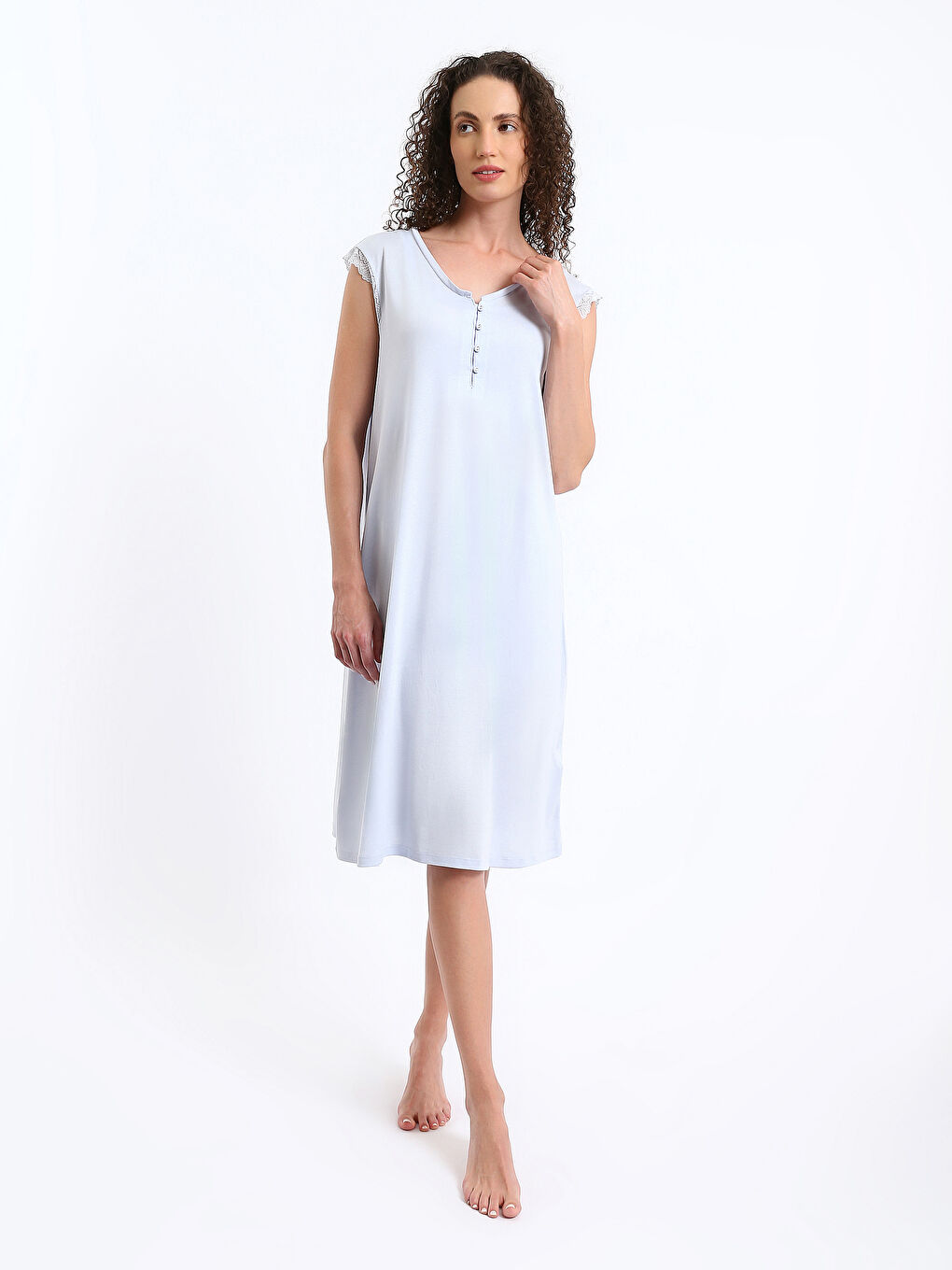 LCW DREAM V-Neck Maternity Nightdress -S48351Z8-Q5R