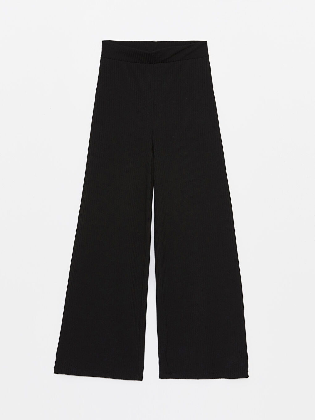 Elasticated Waist Plain Wide Leg Women's Sweatpants-5