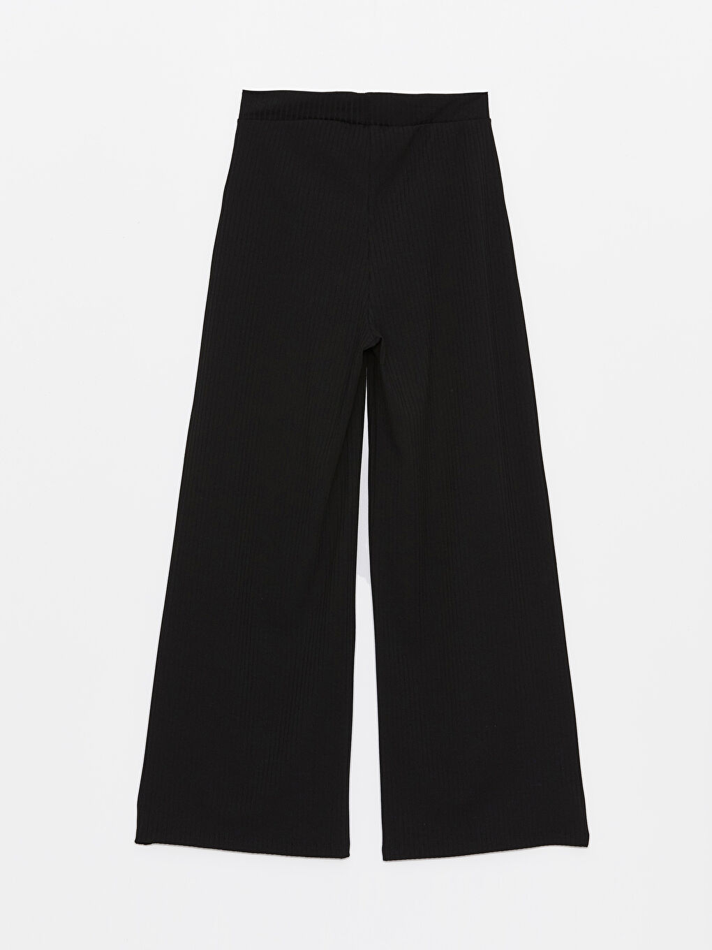 Elasticated Waist Plain Wide Leg Women's Sweatpants-6