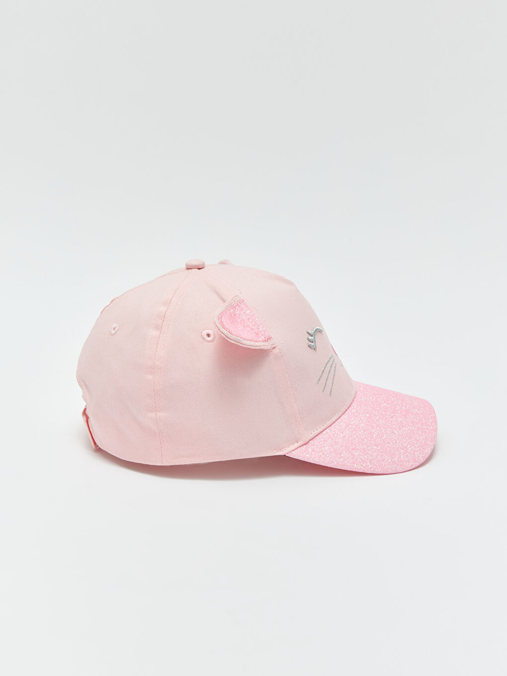 Pembe Nakışlı Kız Çocuk Kep Şapka-2