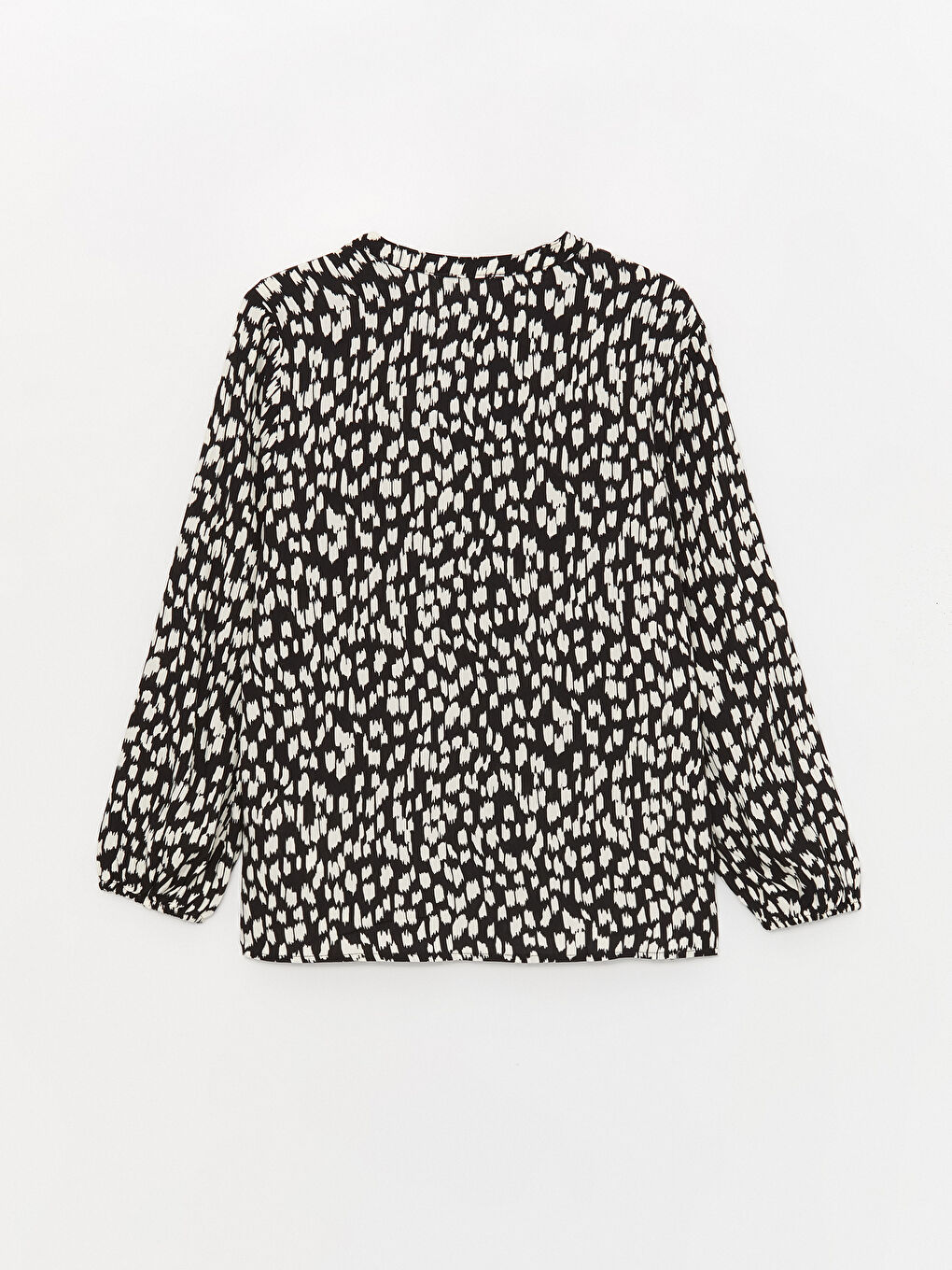 LC Waikiki Ženska bluza sa dezenom dugih rukava na vezivanje -S48402Z8-LQJ