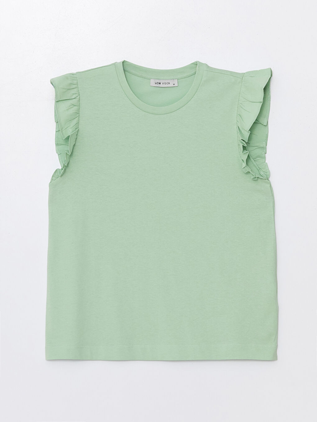Crew Neck Plain Short Sleeve Women's T-Shirt-4