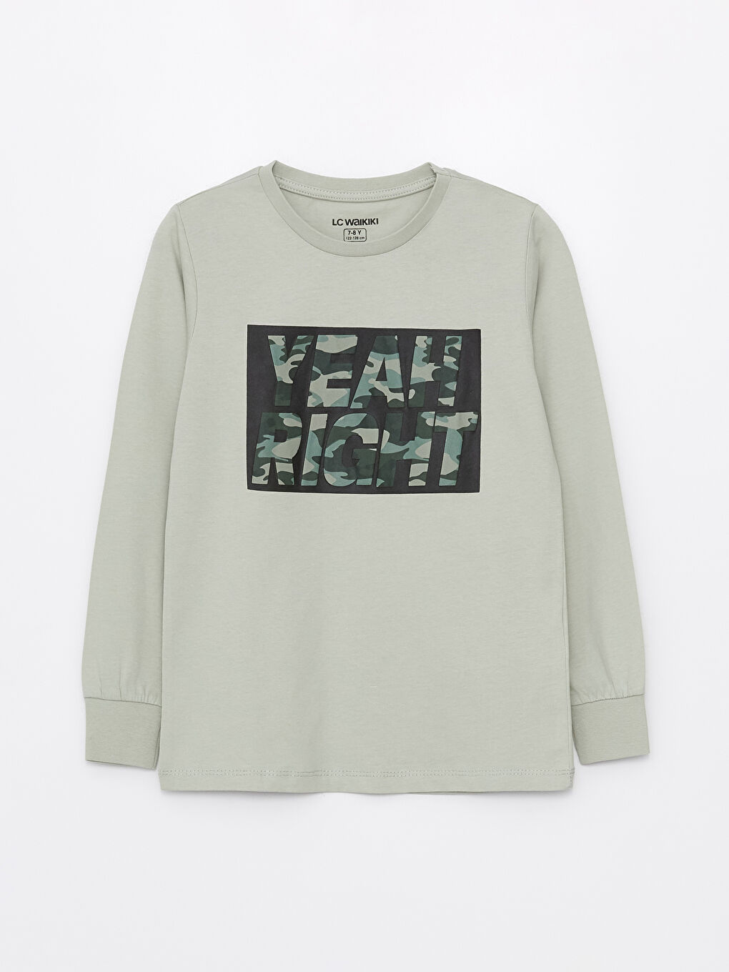 Yeşil Bisiklet Yaka Baskılı Uzun Kollu Erkek Çocuk Pijama Takımı-1