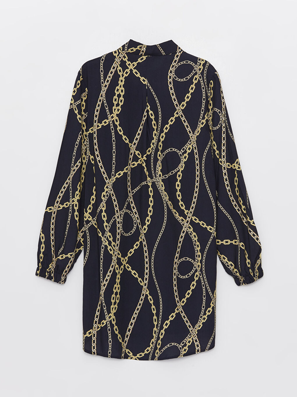 Long Sleeve Women's Tunic With Shirt Collar Pattern -S48415Z8-LSJ