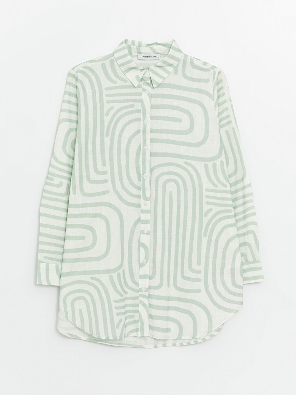 Patterned Women's Shirt Tunic -S48417Z8-LRR