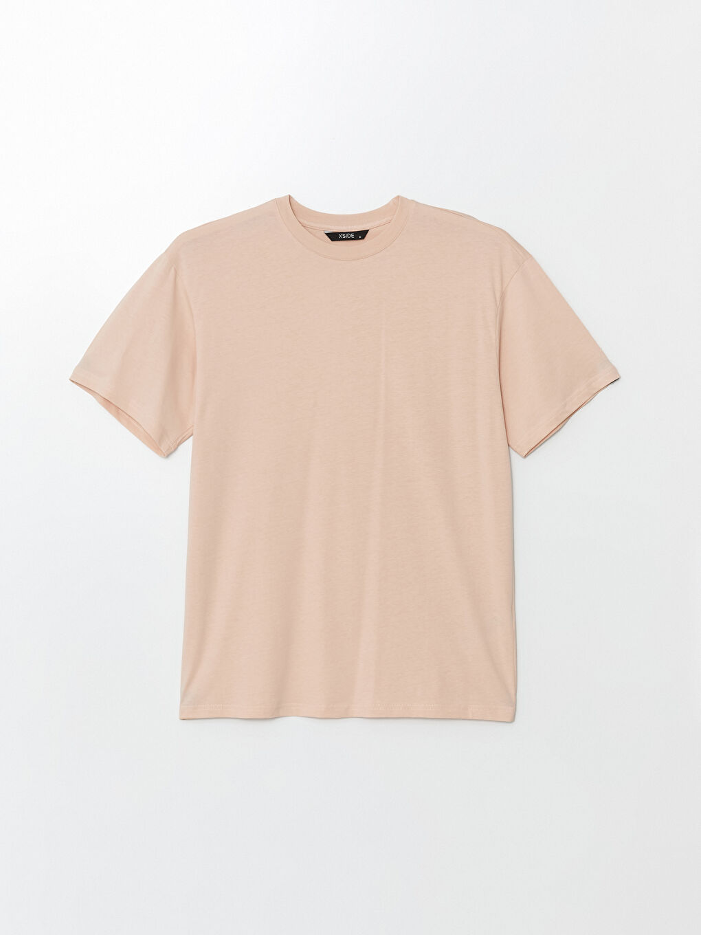 XSIDE Pembe Bisiklet Yaka Penye Erkek Tişört - 4