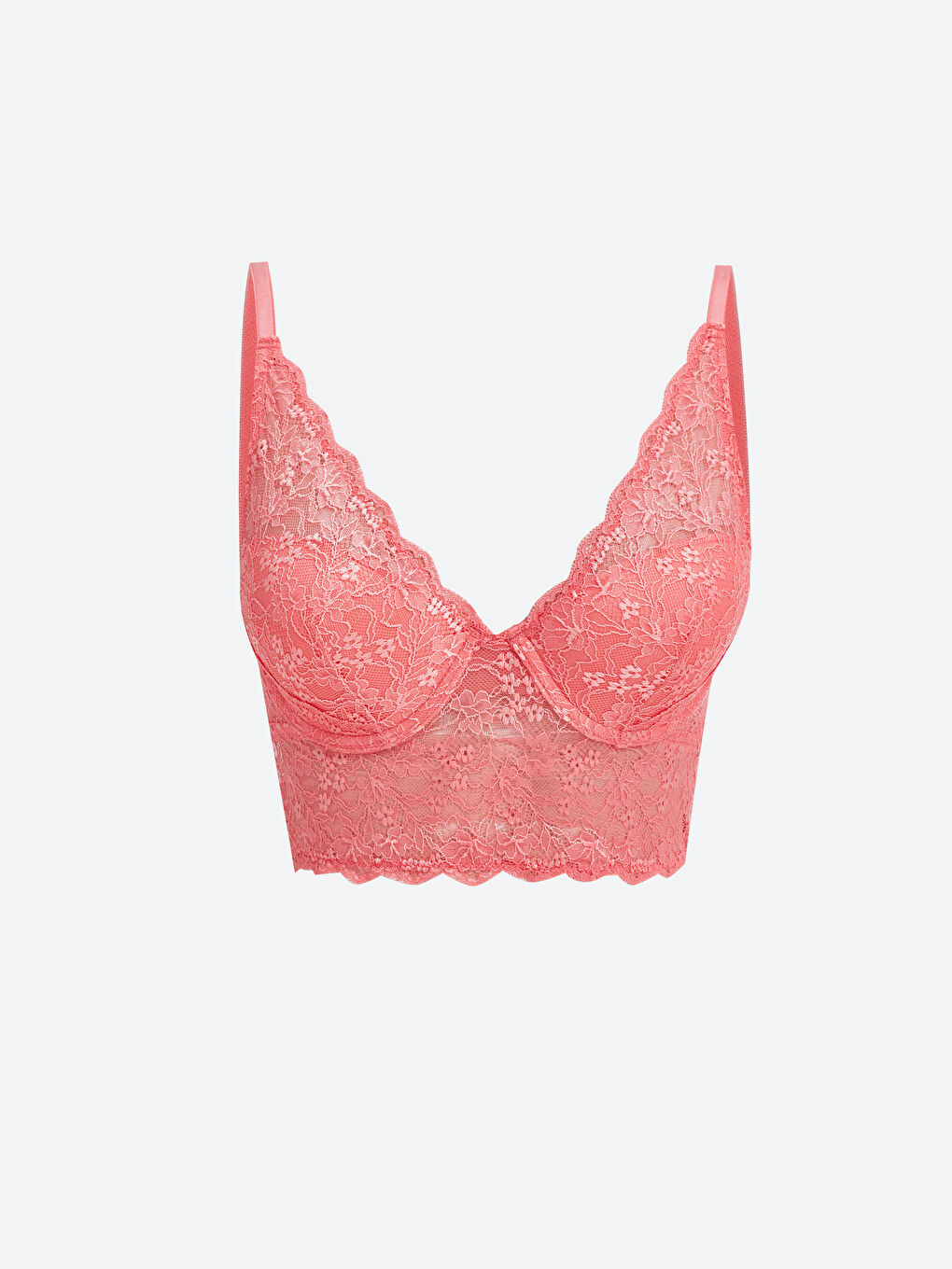 LCW DREAM Pembe Balenli Dolgusuz Dantelli Bralet