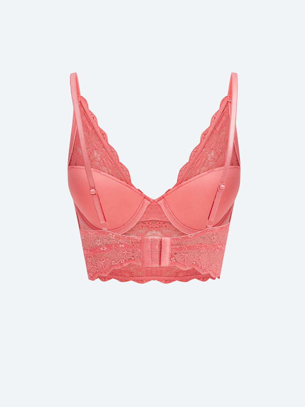 LCW DREAM Pembe Balenli Dolgusuz Dantelli Bralet - 1