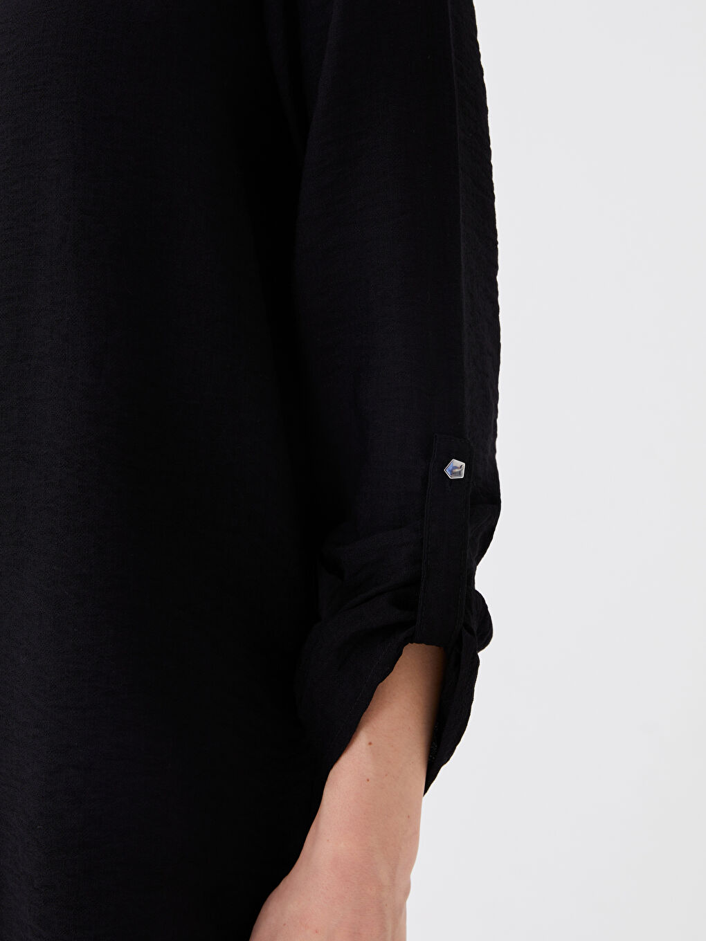 LCW Grace Crew Neck Plain Long Sleeve Women's Blouse -S48461Z8-CVL
