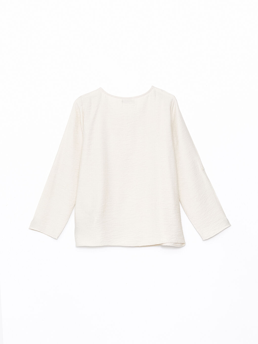 Crew Neck Regular Long Sleeve Women's Blouse -S48461Z8-FXP