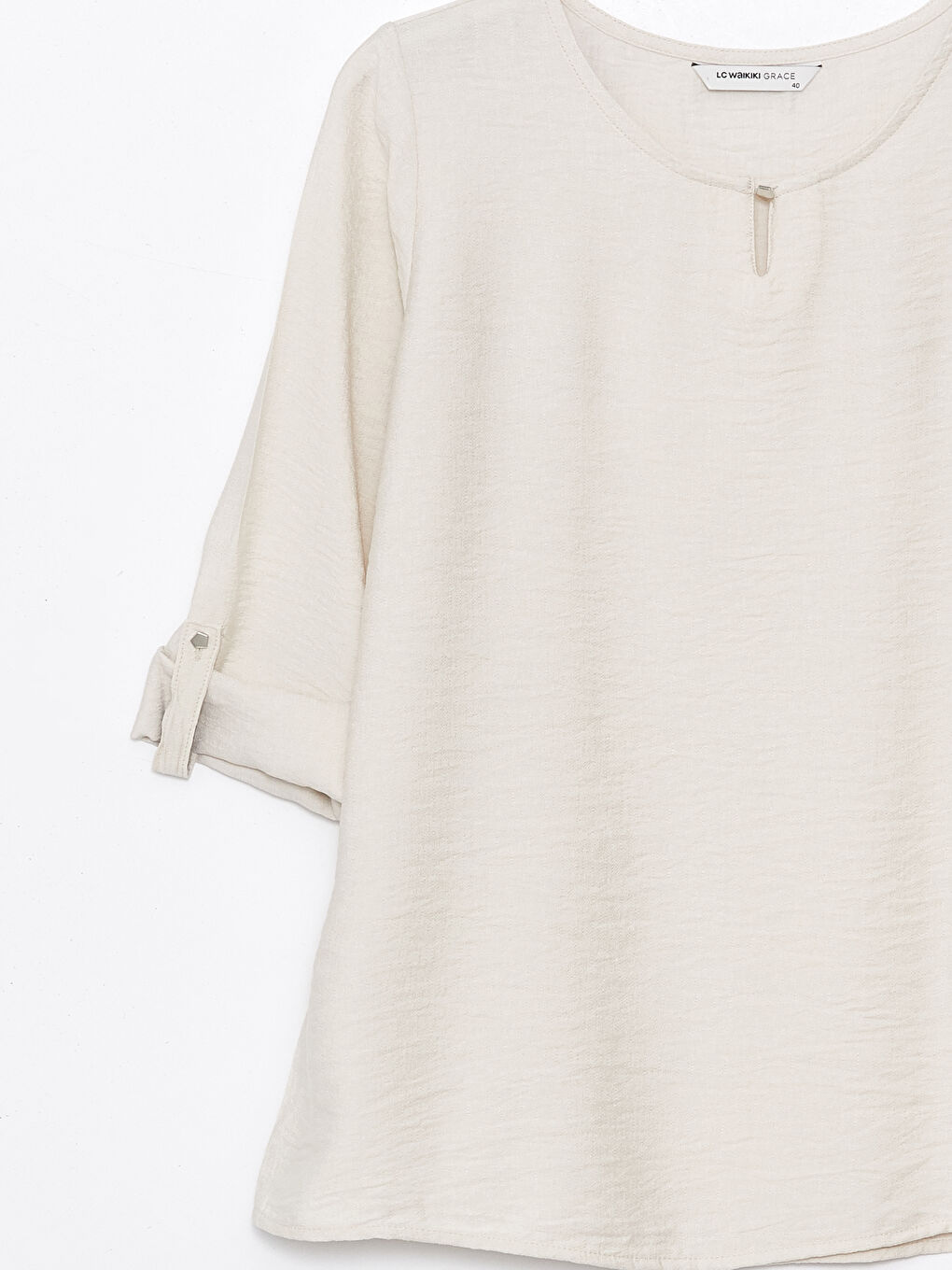 Crew Neck Regular Long Sleeve Women's Blouse -S48461Z8-FXP