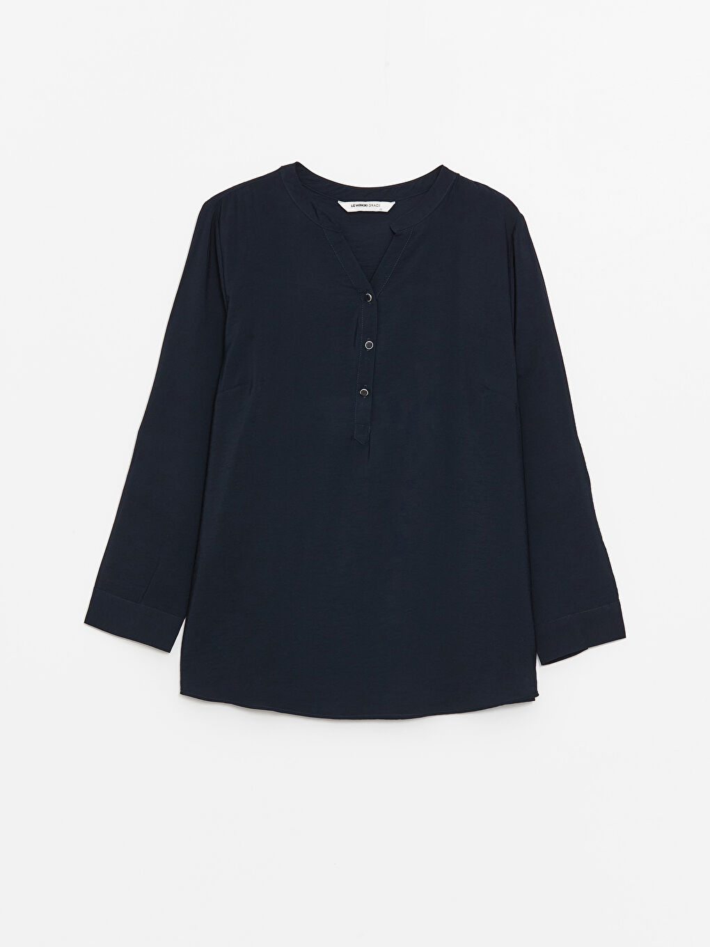 Turtleneck Straight Long Sleeve Women Blouse -S48463Z8-E1J