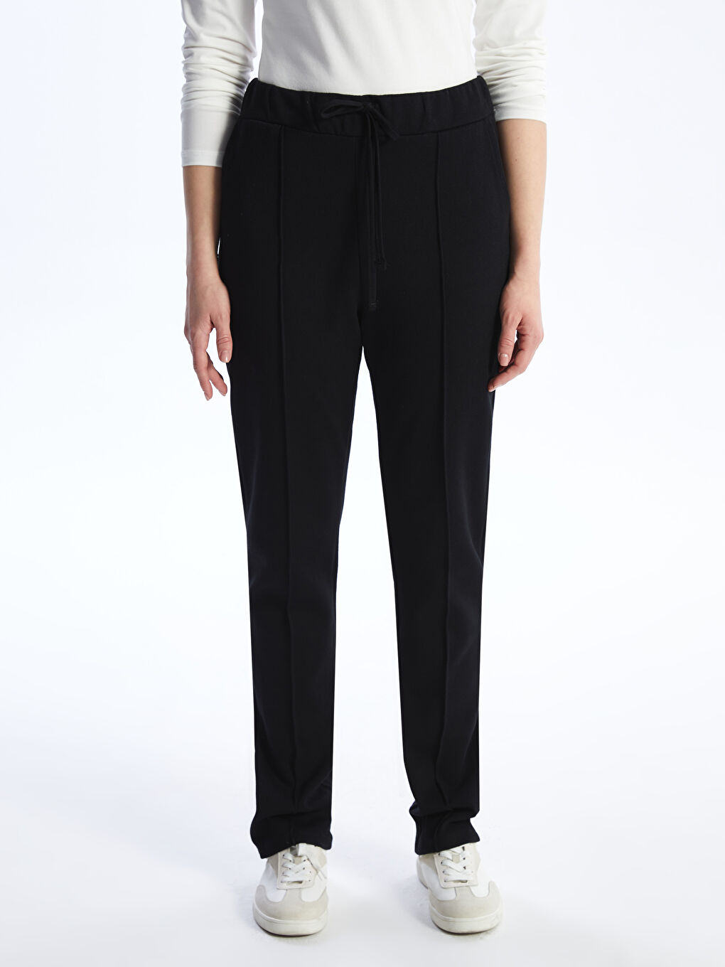 LCWAIKIKI Basic Women's Elasticated Waist Plain Sweatpants -S48477Z8-CVL