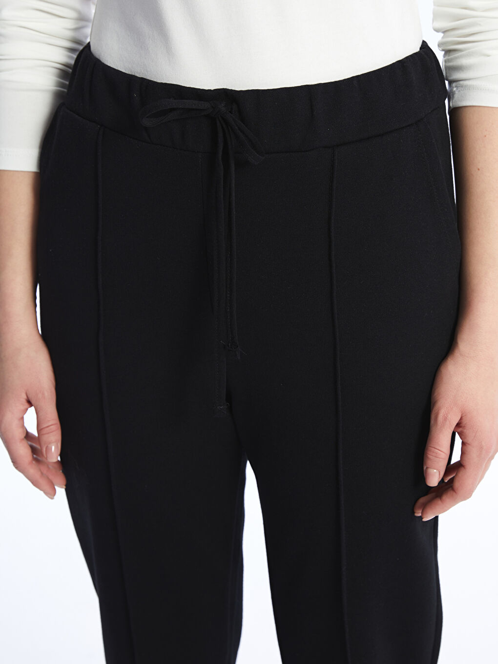 LCWAIKIKI Basic Women's Elasticated Waist Plain Sweatpants -S48477Z8-CVL