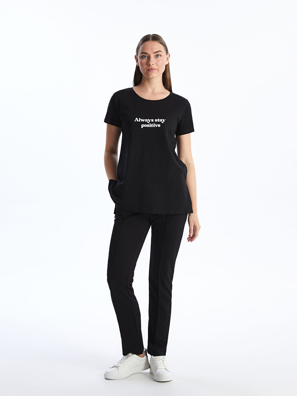 LCWAIKIKI Basic Women's Elasticated Waist Plain Sweatpants -S48477Z8-CVL