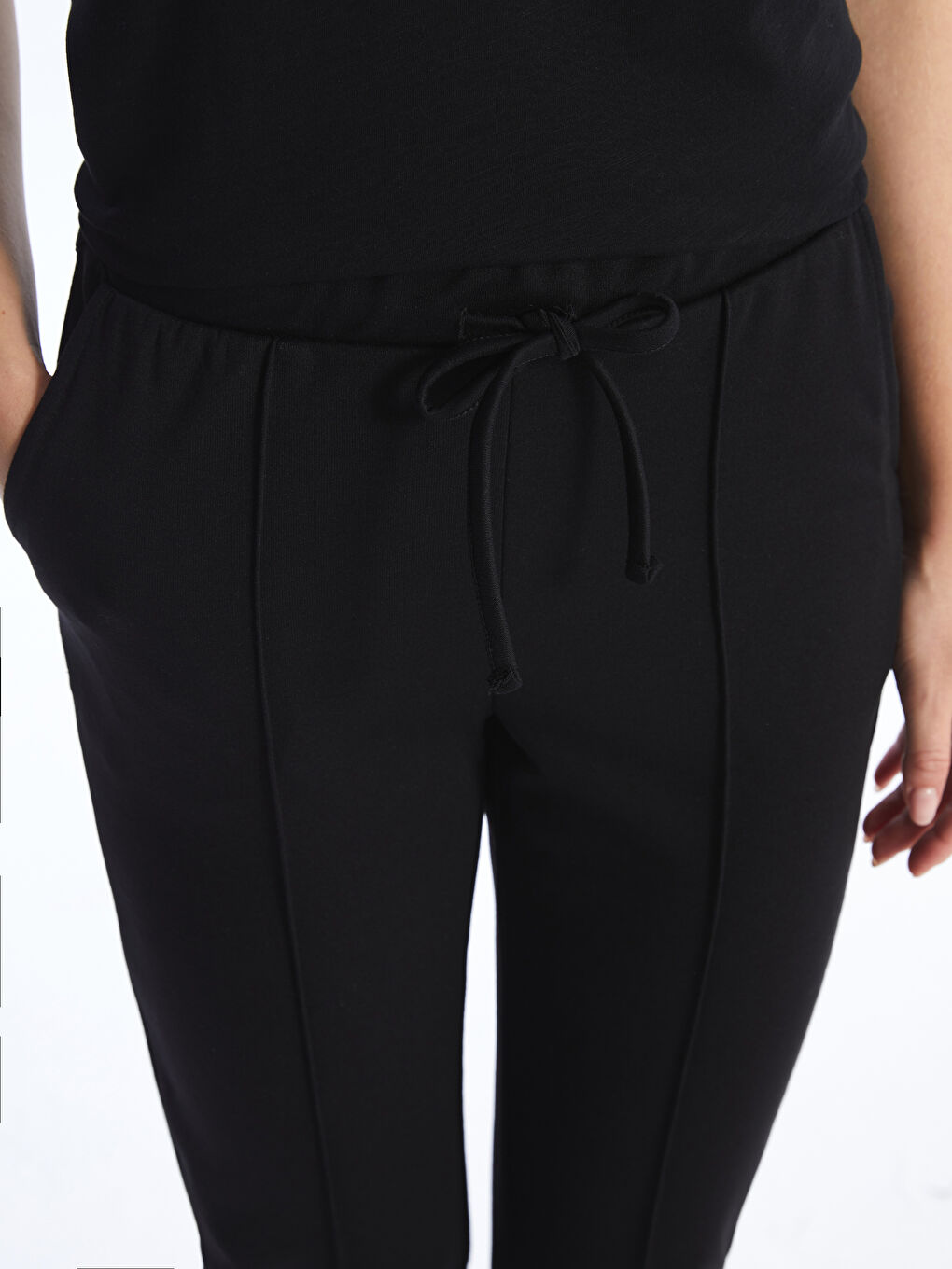 LCWAIKIKI Basic Women's Elasticated Waist Plain Sweatpants -S48477Z8-CVL