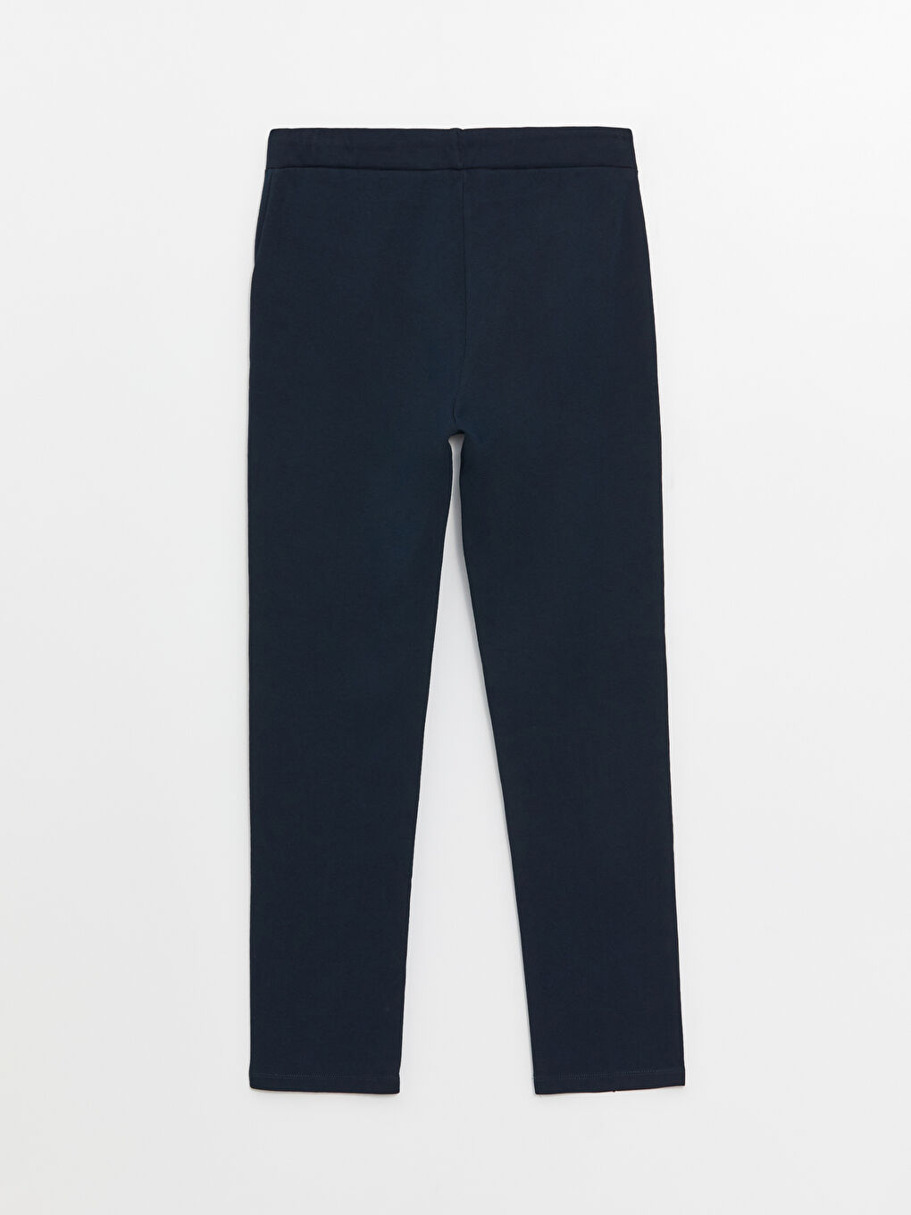 Lacivert Kadın Beli Lastikli Düz Eşofman Altı-10