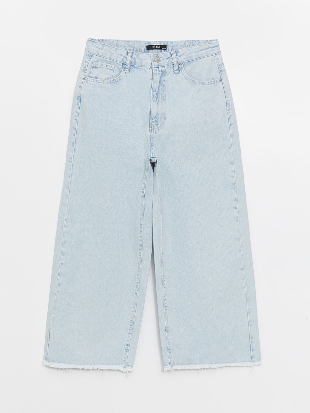 High Waist Wideleg Women's Jean Trousers -S48480Z8-S1D