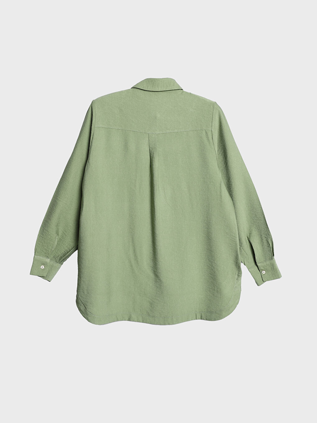 Plain Long Sleeve Women's Shirt-1