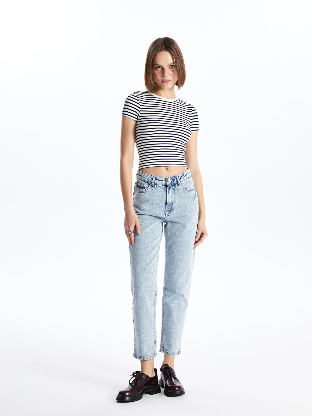 XSIDE High Waist Mom Fit Women's Jeans -S48501Z8-S54