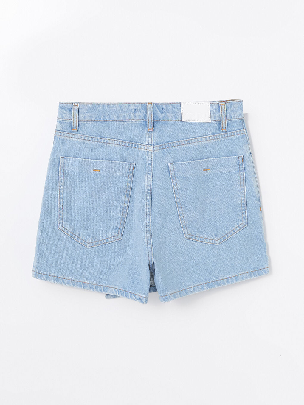 Fustă Scurtă Tip Pantaloni Scurți din Denim Simpli Slim Fit pentru Femei-5