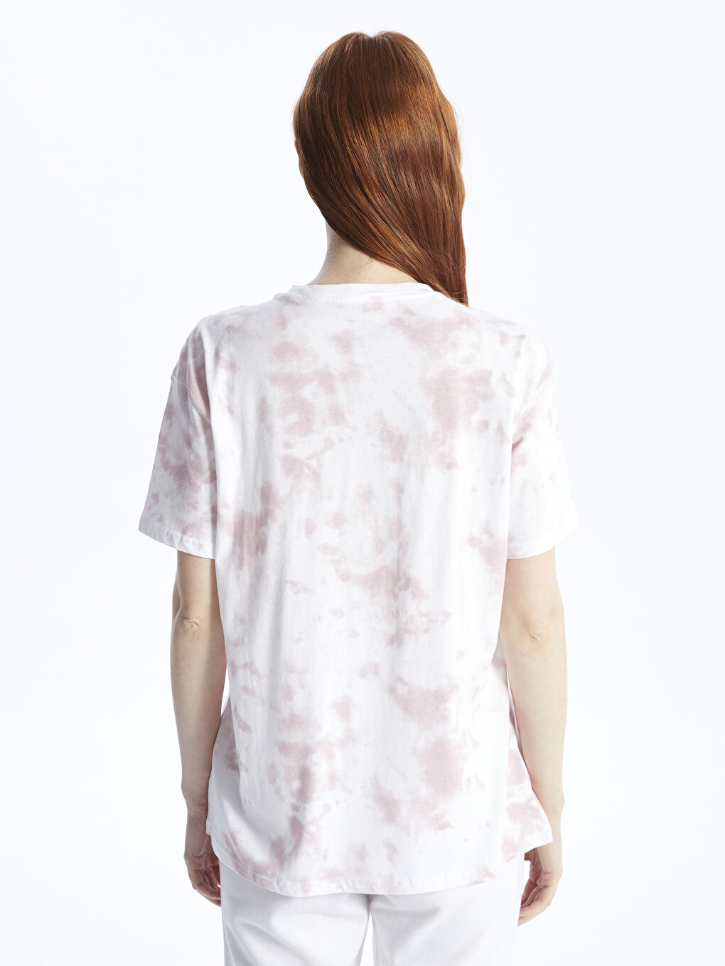 LCW SPORT Crew Neck Printed Short Sleeve Women's T-Shirt -S48509Z8-VEF