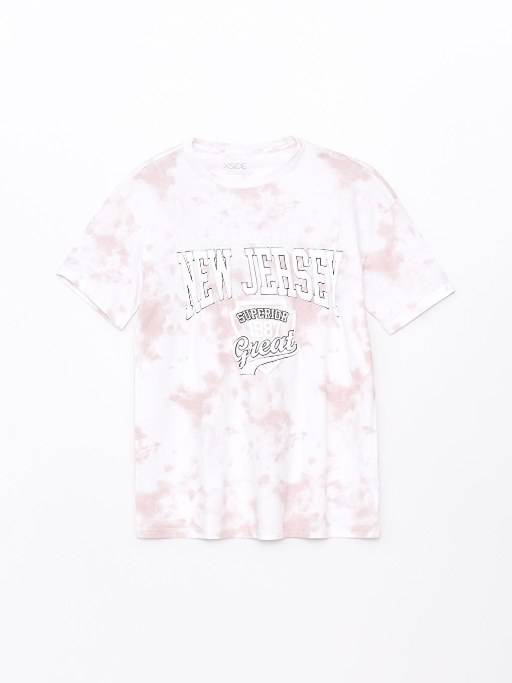 LCW SPORT Crew Neck Printed Short Sleeve Women's T-Shirt -S48509Z8-VEF