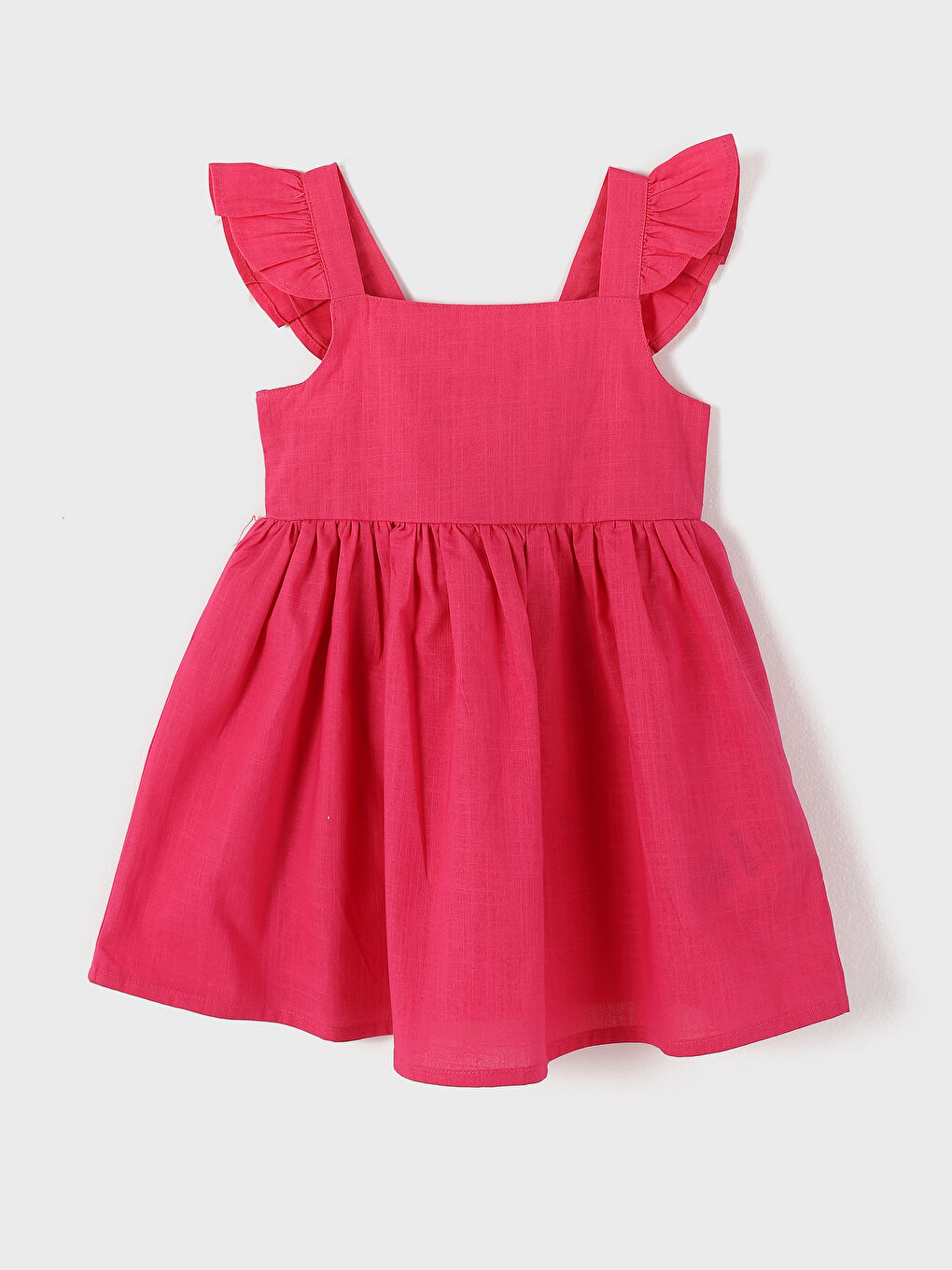 LCW Kids فستان أساسي بياقة مربعة للبنات -S48516Z1-GZ6