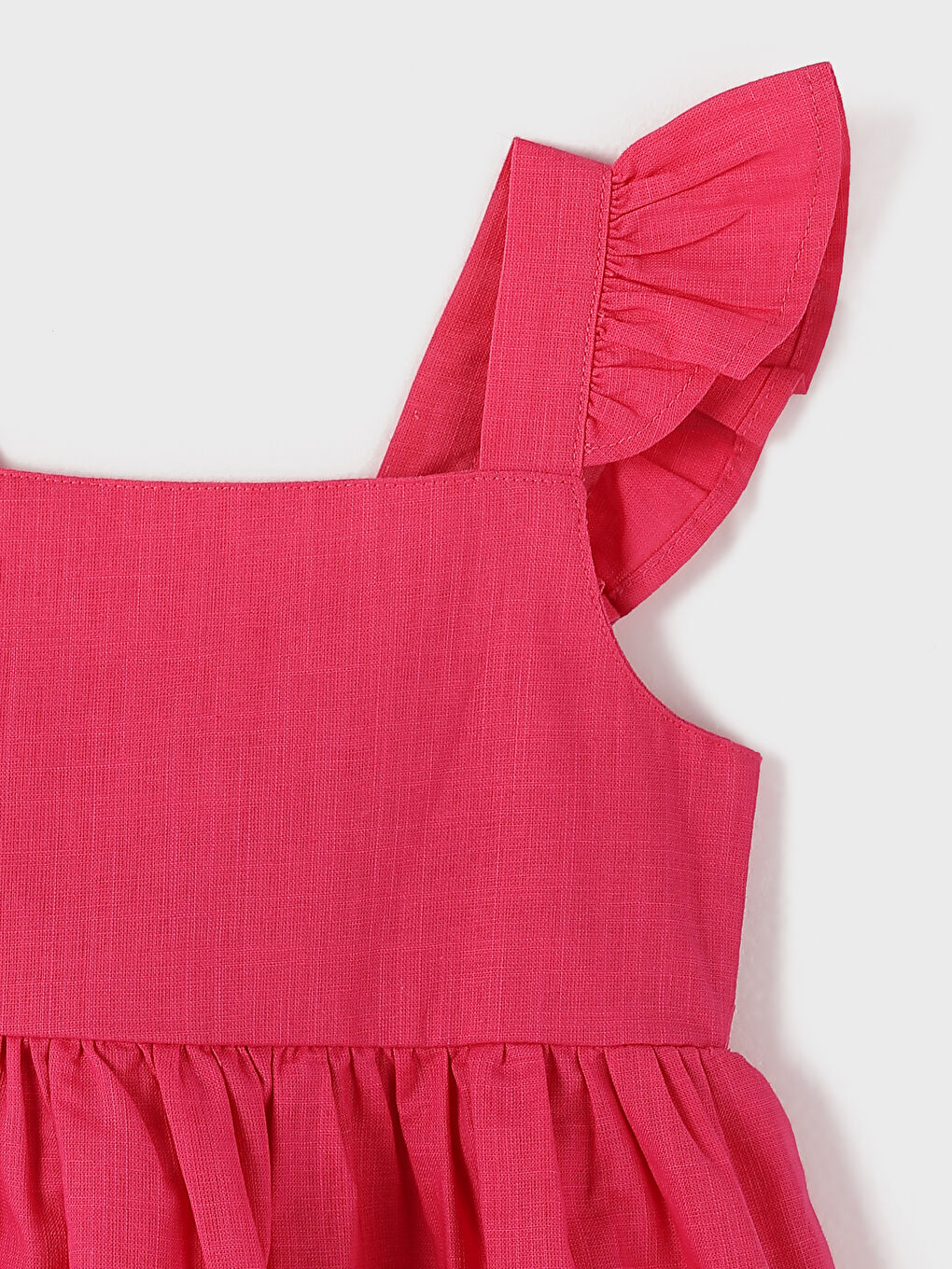 LCW Kids فستان أساسي بياقة مربعة للبنات -S48516Z1-GZ6