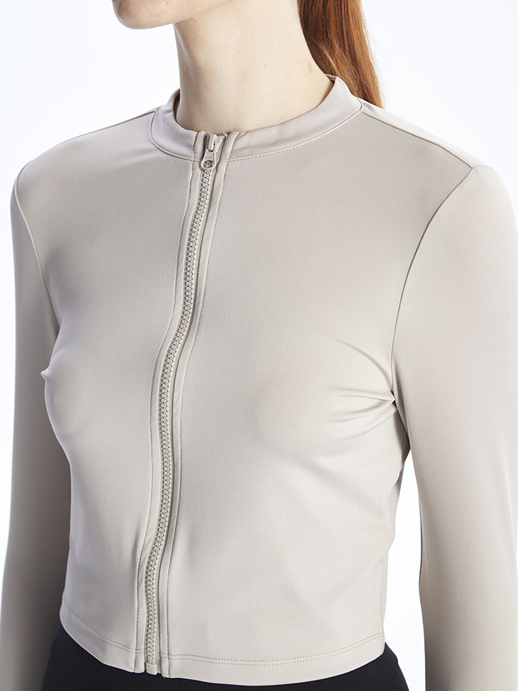 Xside Active Sweat Zippé Court à Col Rond pour Femmes -S48523Z8-SKK