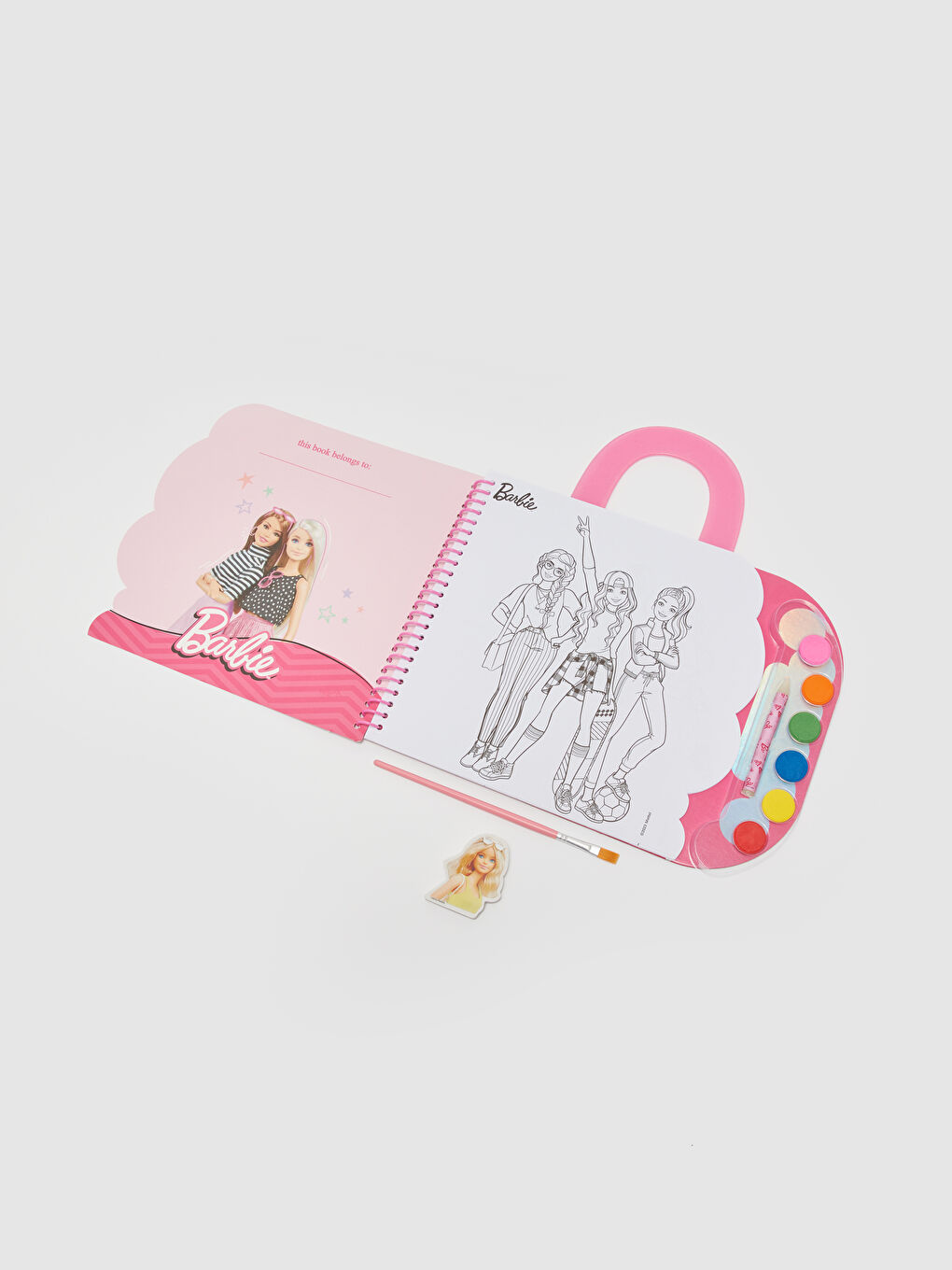 Barbie Baskılı Sulu Boya Seti-1