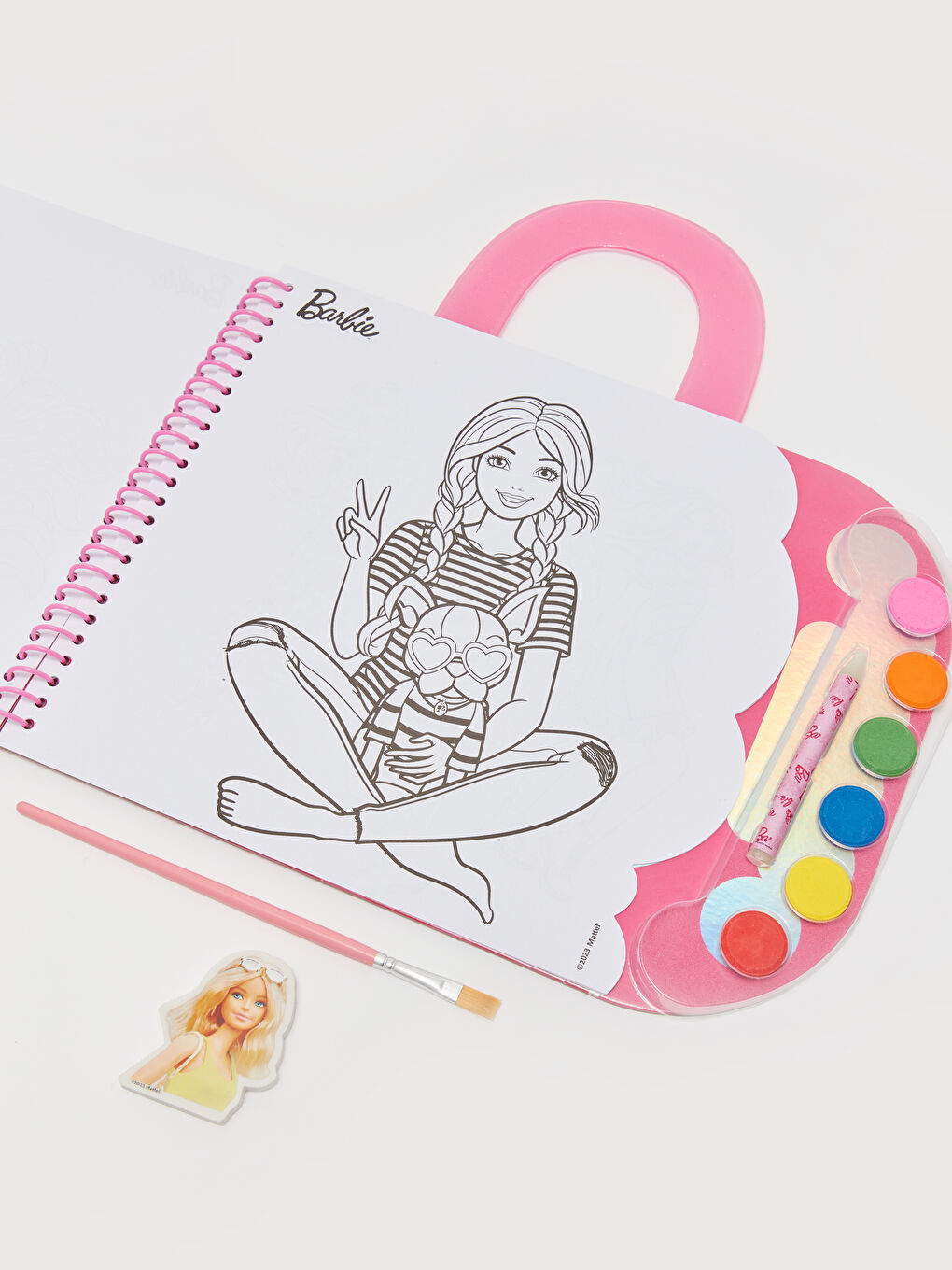 Barbie Baskılı Sulu Boya Seti-2