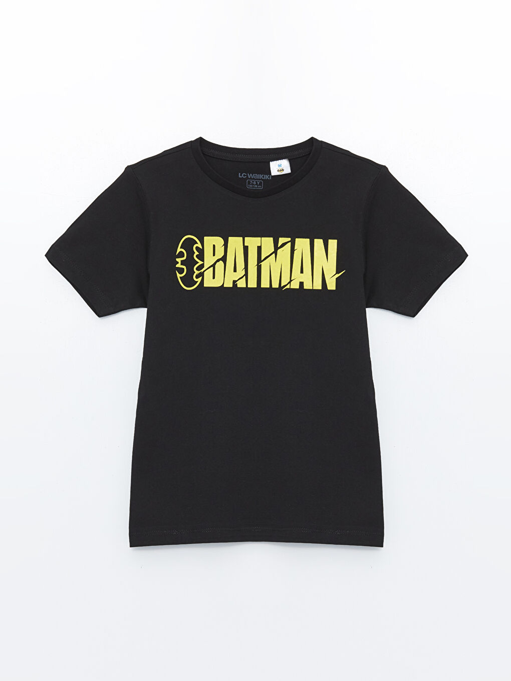 LCW Kids Yeni Siyah Bisiklet Yaka Batman Baskılı Kısa Kollu Erkek Çocuk Şortlu Pijama Takımı - 1