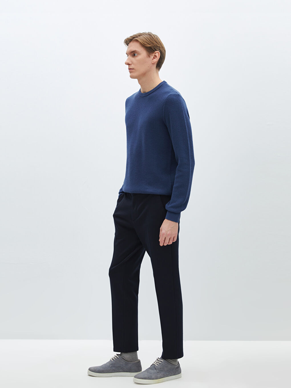 Lacivert Slim Fit Erkek Pantolon-1