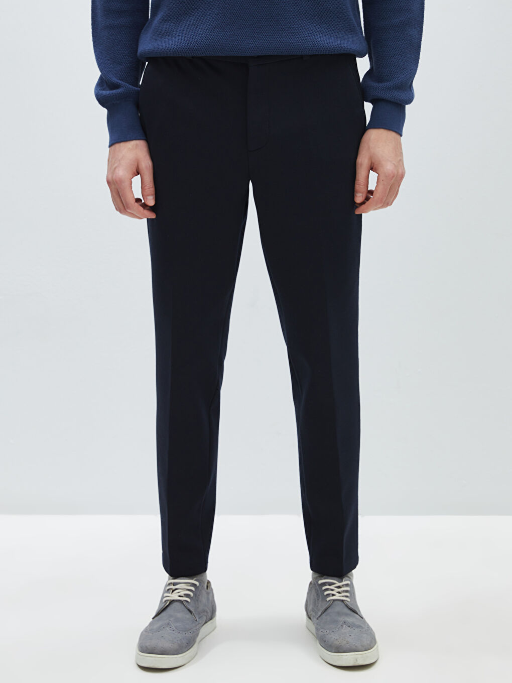 Lacivert Slim Fit Erkek Pantolon-3