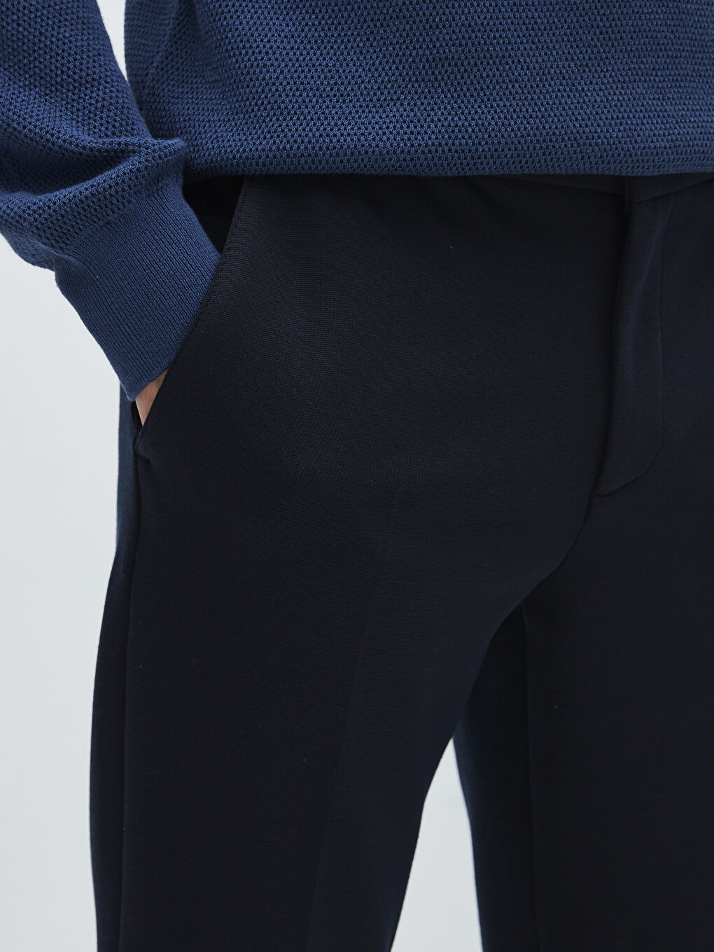 Lacivert Slim Fit Erkek Pantolon-4