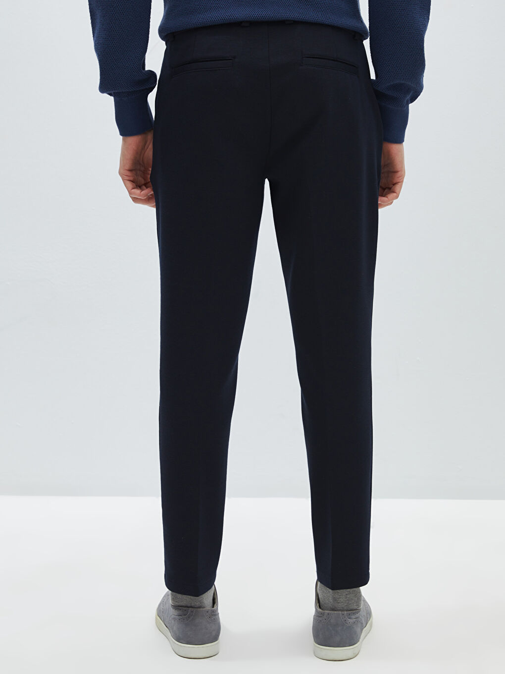 Lacivert Slim Fit Erkek Pantolon-5