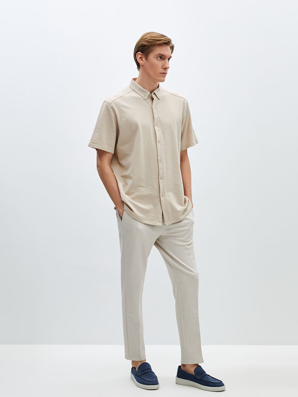 LCW Vision Bej Slim Fit Erkek Pantolon