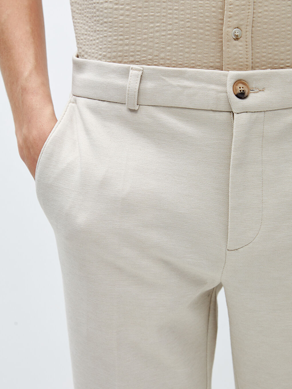 LCW Vision Bej Slim Fit Erkek Pantolon - 3