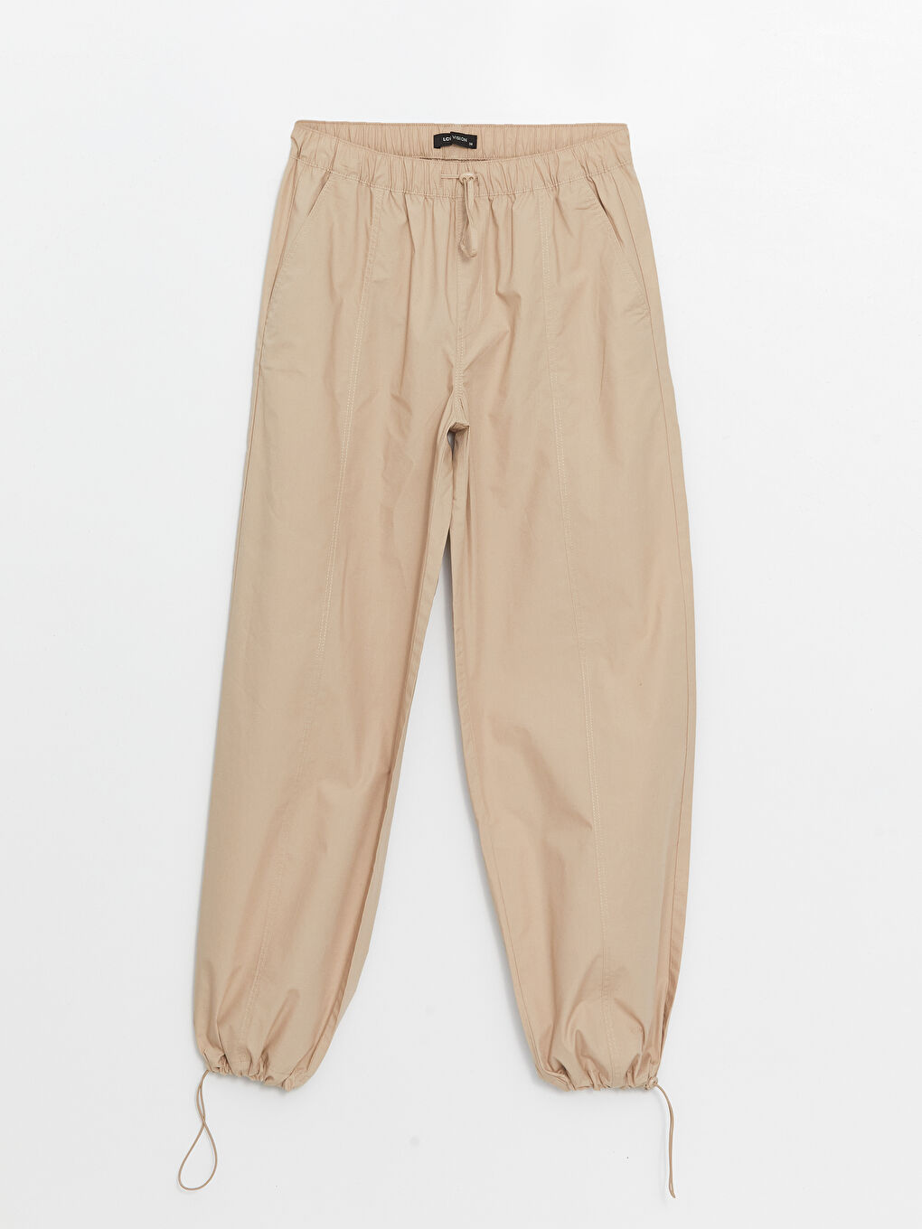 LCW Vision Ženske pantalone od padobranskog platna sa elastičnim strukom i jednostavnim dizajnom -S48652Z8-VKC