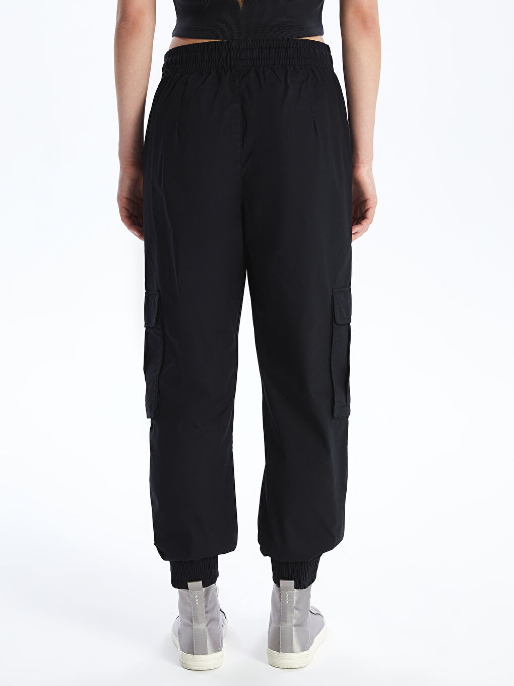 Elasticated Waist Jogger Women's Cargo Trousers -S48654Z8-CVL