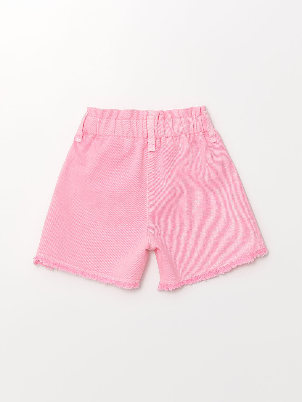 LCW baby Neon Pembe Beli Lastikli Basic Kız Bebek Şort - 1